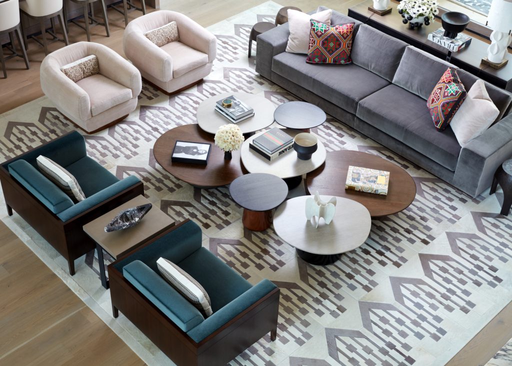 jennifer welch living room design mid-century modern sleek sophisticated