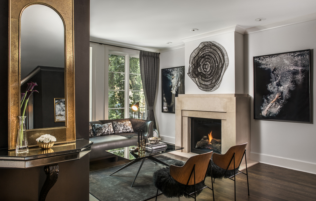 brianne bishop living room luxury chicago black and gold