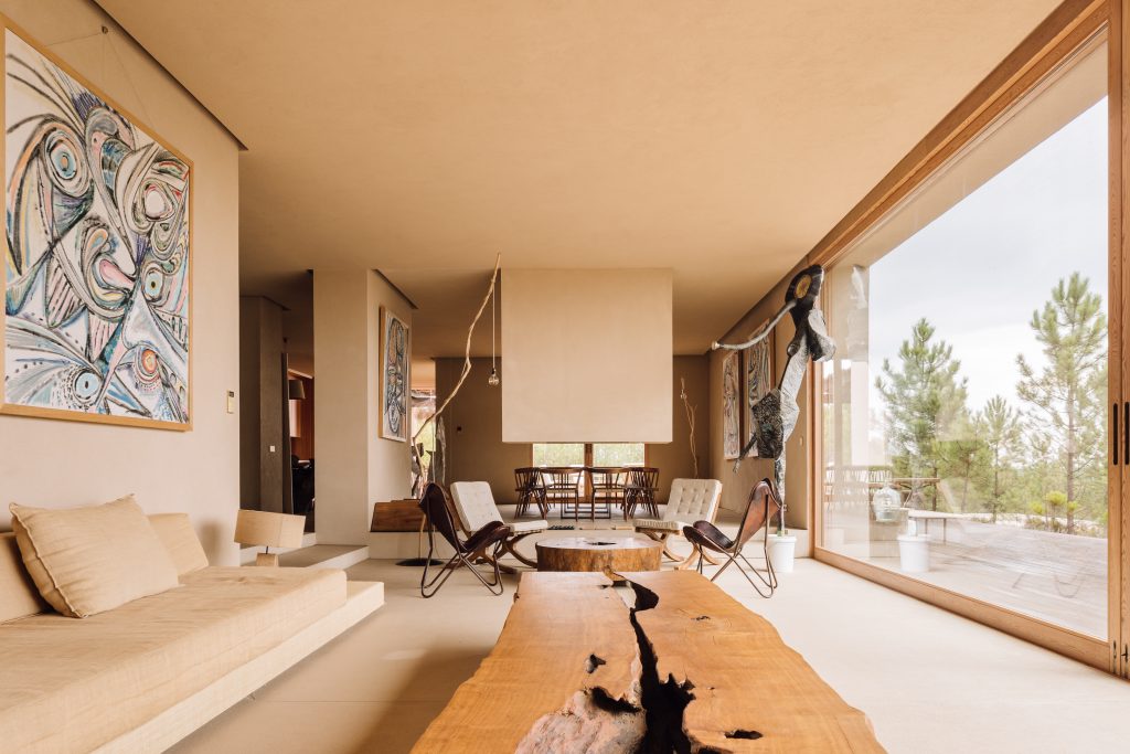 neutral nature Melides Art  Villas living room studio residence