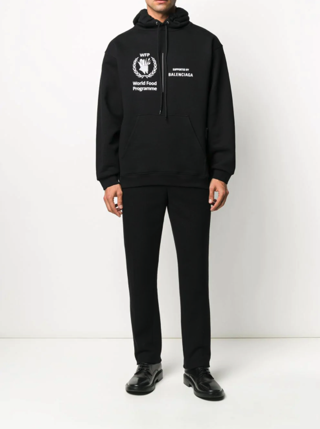 World-Food-Programme-X-Balenciaga-black-hoodie