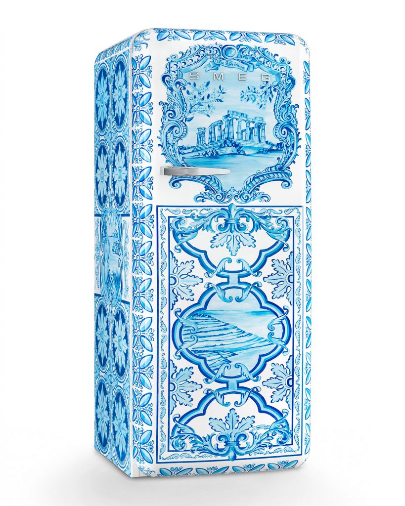 unusual iconic brand collaborations dolce-gabbana-x-smeg-refrigerator