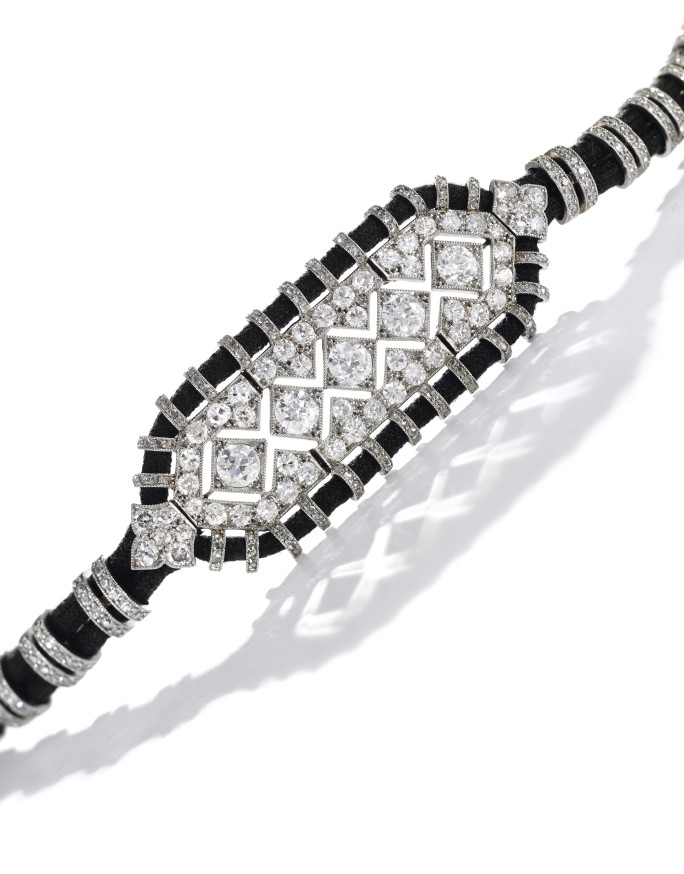 Diamond bracelet, Cartier, c. 1920s. Source: Sotheby's