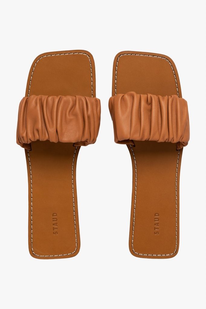 Nina Ruched Sandal by Staud