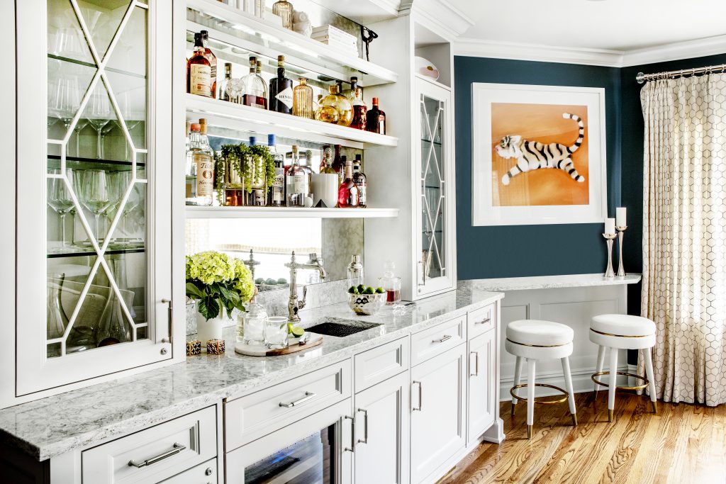 home bar design by marlaina teich designs