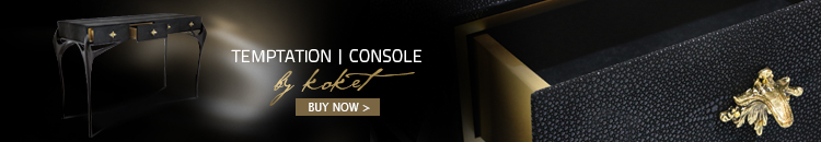 temptation console table by koket black and gold luxury furniture