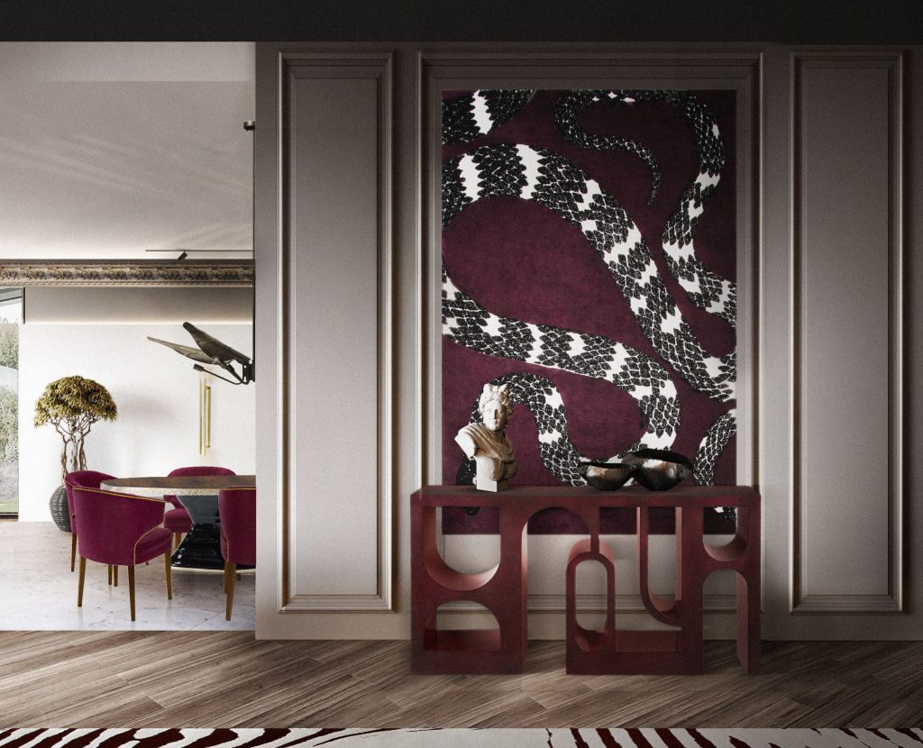 unique wall decor ideas The Snake Rug by Rug Society