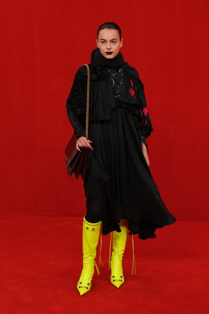 Balenciaga Runway Paris Fashion at Theatre Du Chatelet on October 02, 2021 in Paris, France. (Photo by Peter White/Getty Images)