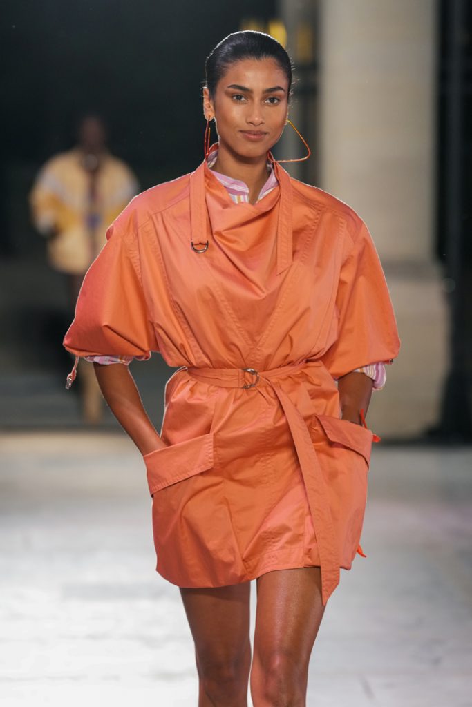 Isabel Marant Runway Paris Fashion Week Womenswear Spring/Summer 2022 show on September 30, 2021. (Photo by Peter White/Getty Images)