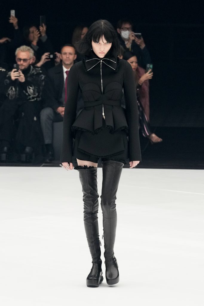 Givenchy Runway Paris Fashion Week at U Arena on October 03, 2021 in Nanterre, France. (Photo by Peter White/Getty Images)