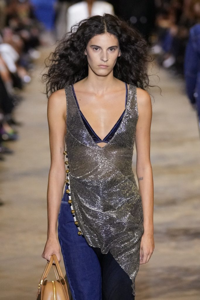 Louis Vuitton Runway Paris Fashion Week on October 05, 2021 (Photo by Peter White/Getty Images)