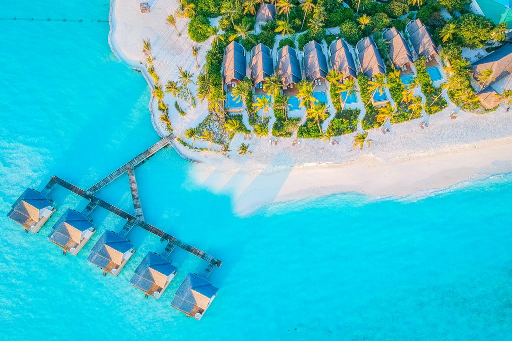 fushifaru maldives resort arial view