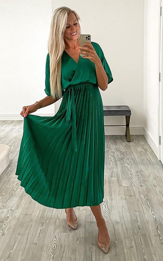 ikrush holiday party dresses green casual winter party dress