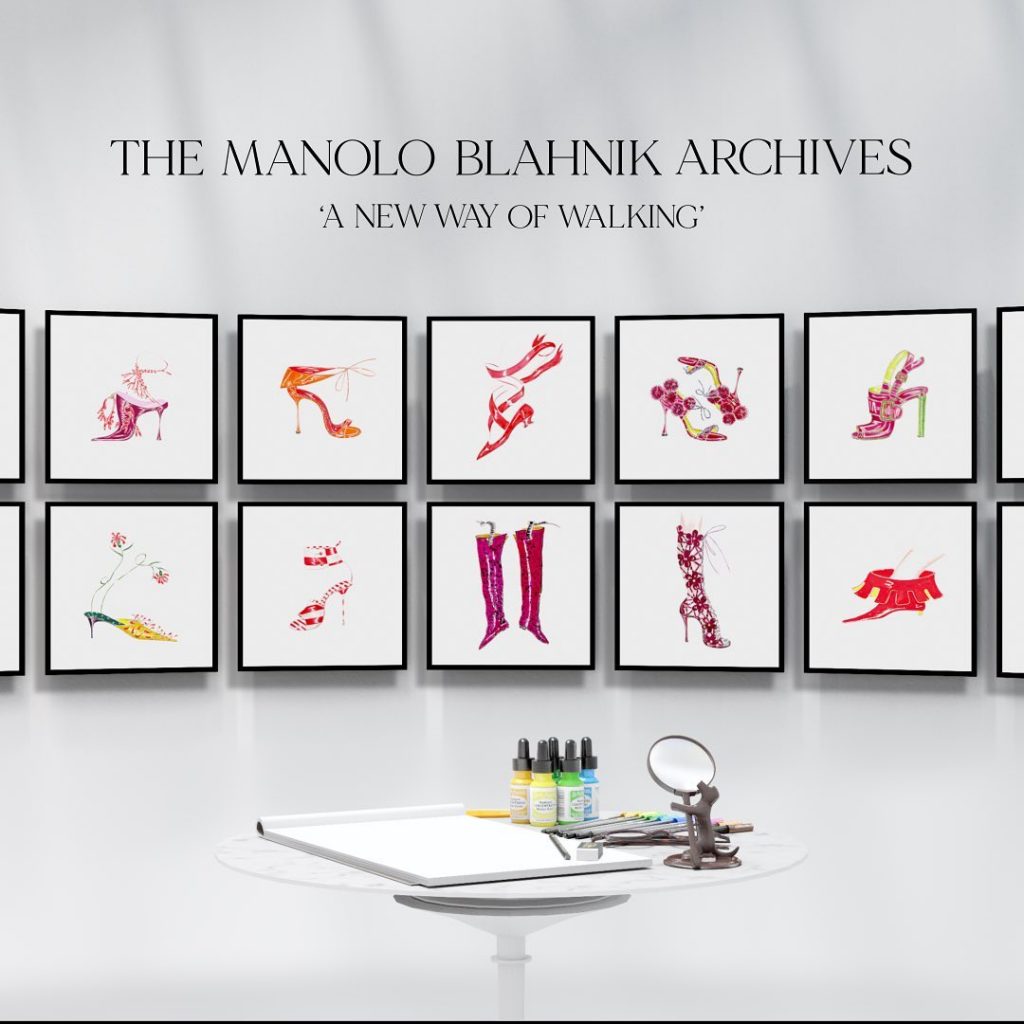 A New Way of Walking (Photo via @manoloblahnik)