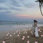 wedding couple on beach excellence collection