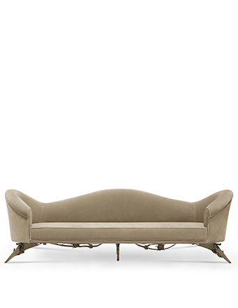 neutral classics and just like that colette sofa koket cream luxury upholstery carved base