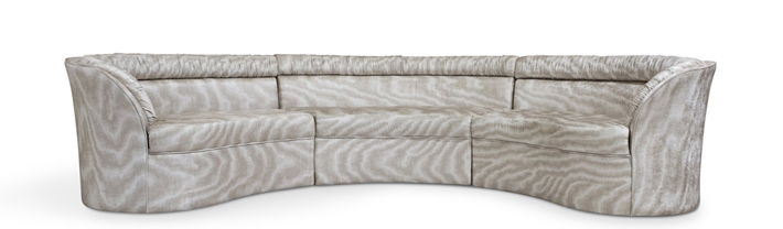 entice sofa by koket curved luxury upholstery couch