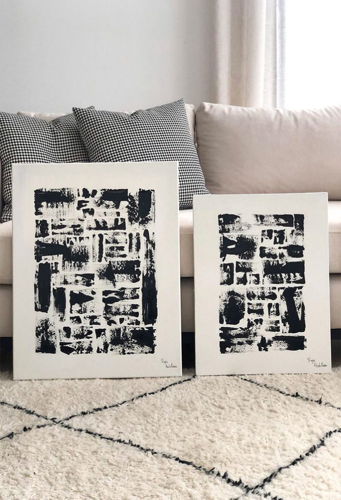 black and white classic timeless rugs by zarabe moroccan