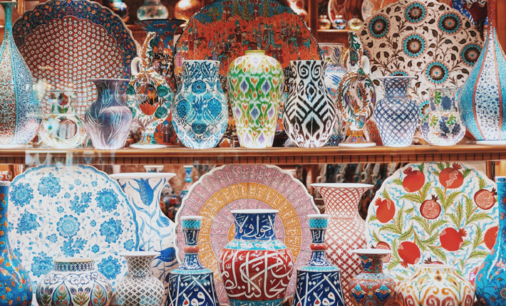 colorful tableware in crockery china cabinet 2022 resolutions take action