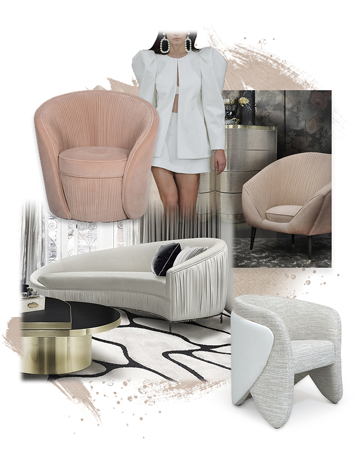 curved furniture rounded chairs luxury home design trends 2022