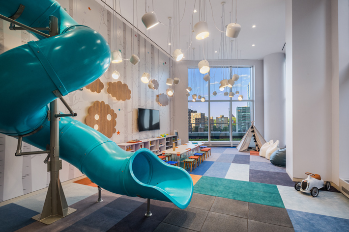 playroom at Brooklyn Point design by Katherine Newman