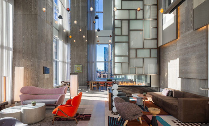 katherine newman design brooklyn point amenities interior design