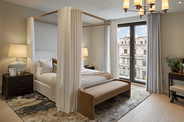 luxury bedroom by laura hammett