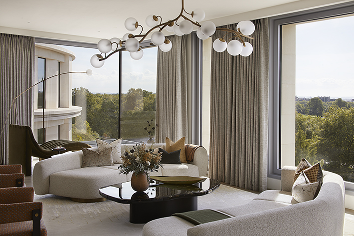luxury modern living room millier london
