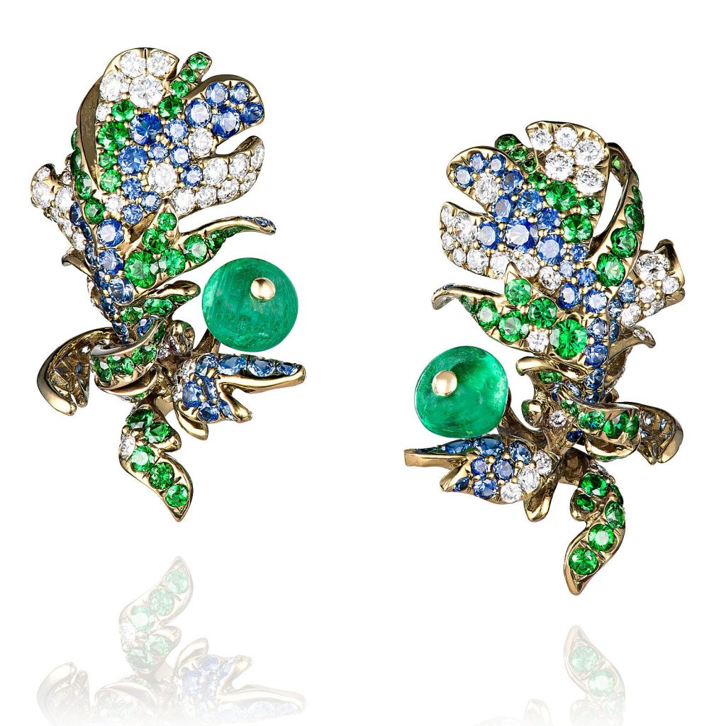 neha dani earrings green