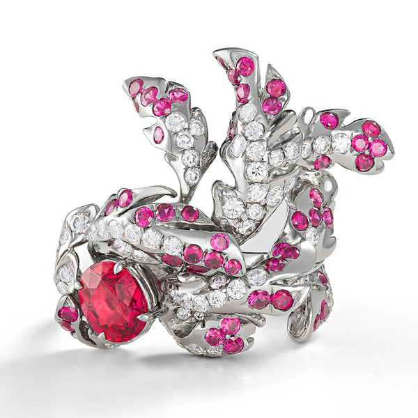 ruby and diamond ring by neha dani