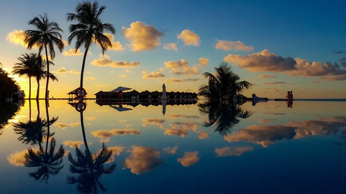 luxury holiday destinations Maldives sunset