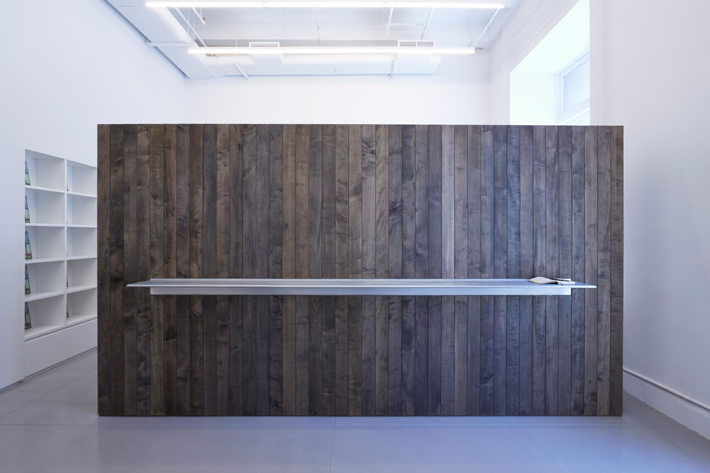 reception desk longhouse projects studio by glickman schlesinger architects