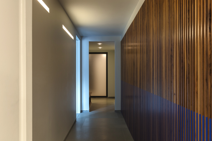 hallway in five apartment combo project (Photos by Lauren Coleman)