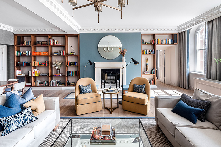 living room by ward & co interiors