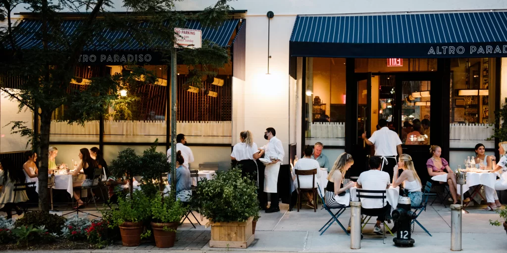 Best Outdoor Dining NYC Altro Paradiso Restaurant