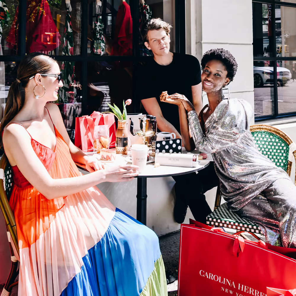 carolina herrera x angelina paris pop up cafe nyc