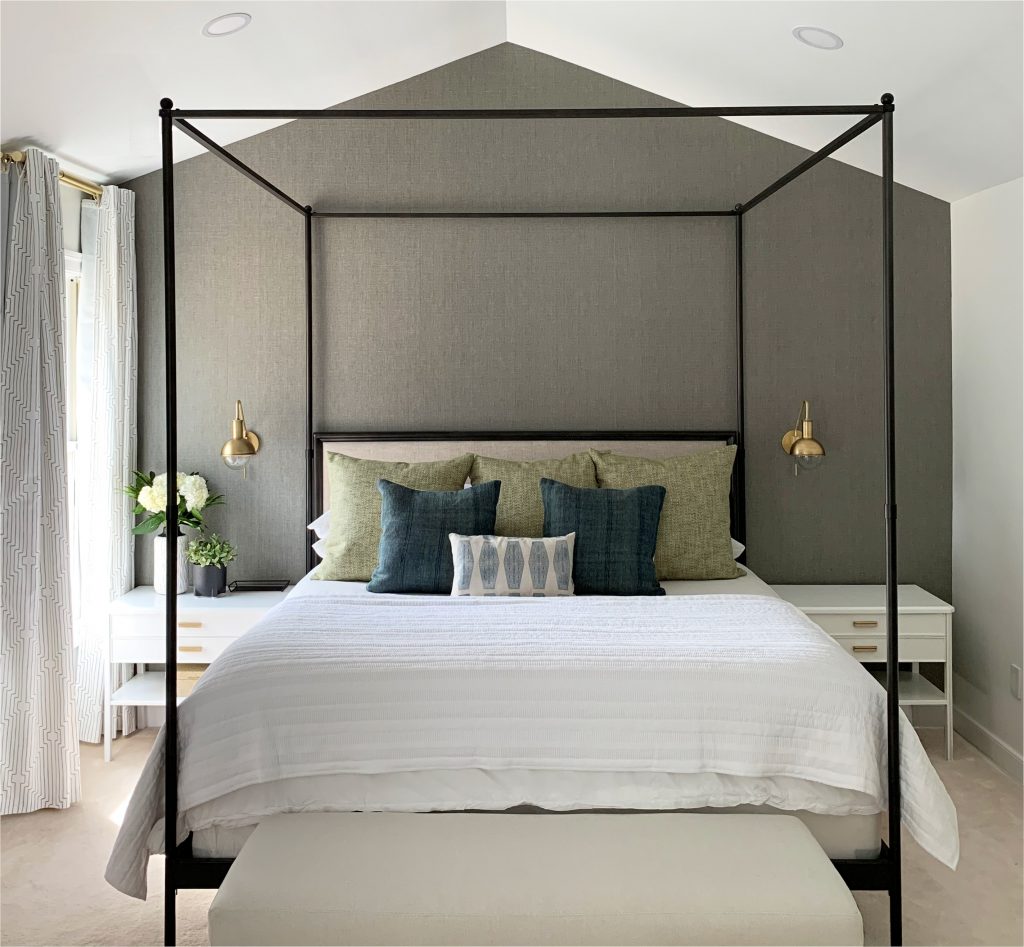 chestertown master bedroom design with canopy bed by sho and co shoshanna shapiro
