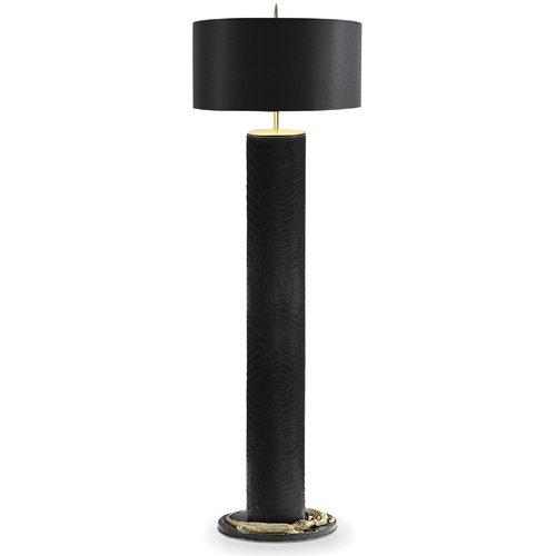 reptilian floor lamp exotic lighting get the milan look with koket
