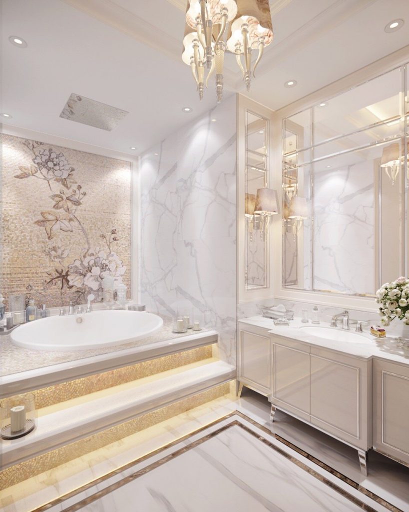 luxury bathroom design by tarakanova design