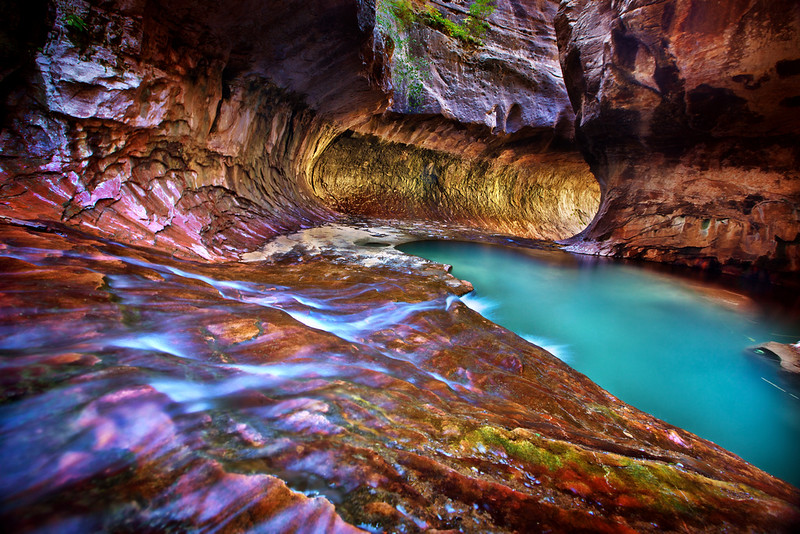 best national park hotels The Subway in Zion National Park (Photo by Daniel Peckham)