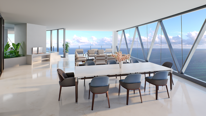 Bentley residences Miami patio