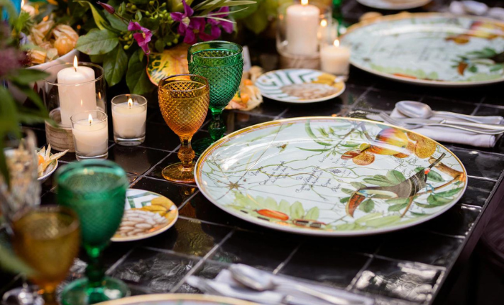 Vista Alegre tableware set up