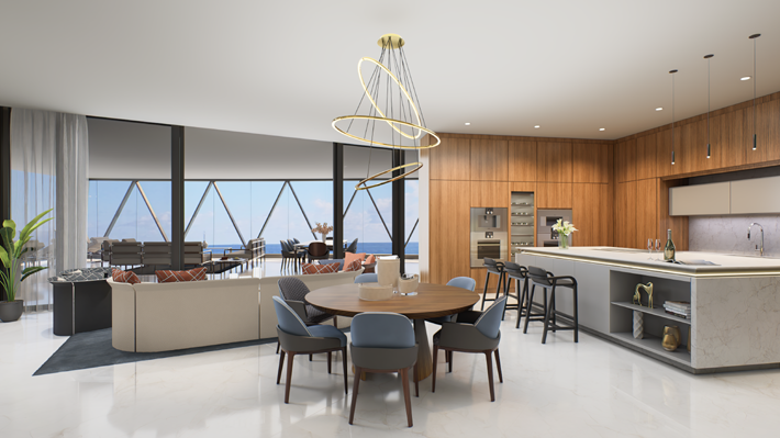 Bentley residences Miami modern kitchen design