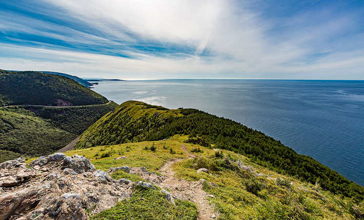 View from the Skyline Trail on the Cabot Trail at Cape Breton Highlands National Park (Photo by Tony Webster / Wikimedia)