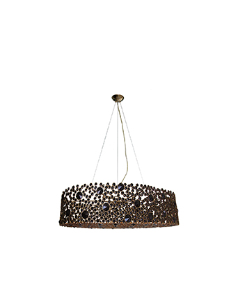 eternity iii black and gold crystal chandelier oval italian devotion styling