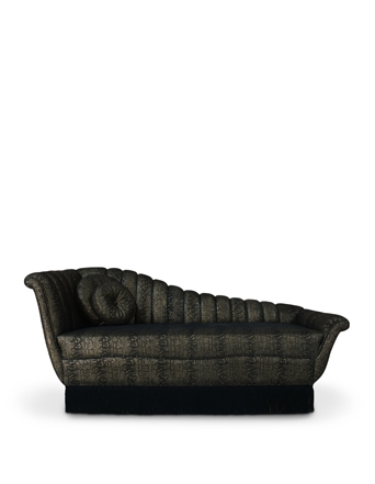 millicent chaise koket black luxury upholstery