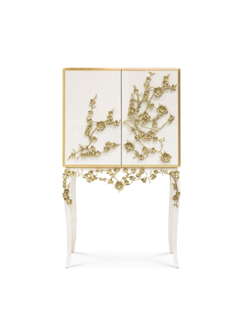 spellbound bar cabinet white and gold italian devotion styling