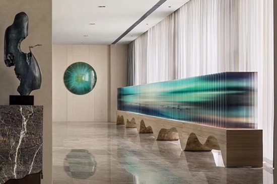 interior design with luxury art
