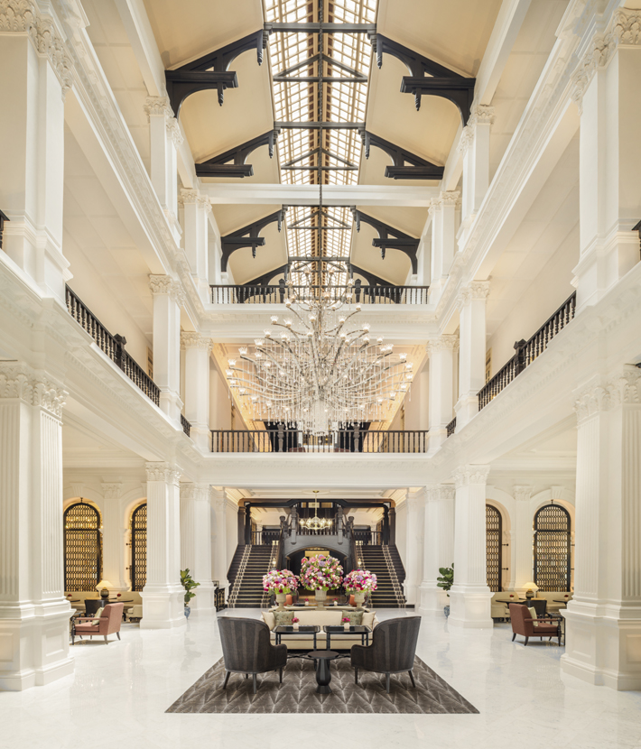 tips for new interior designers Raffles Hotel Singapore designed Champalimaud