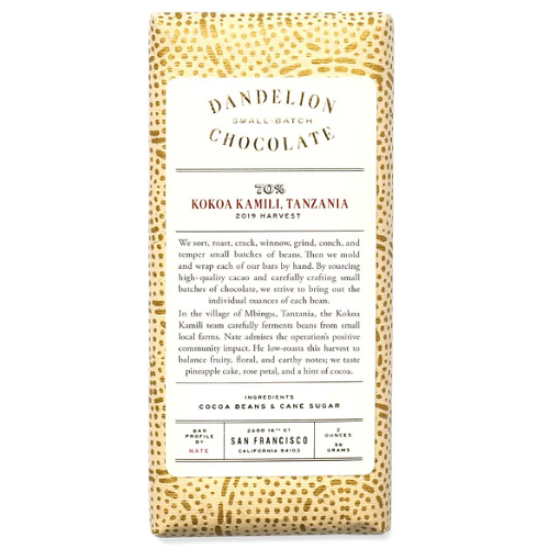 DANDELION CHOCOLATE travel chocolates