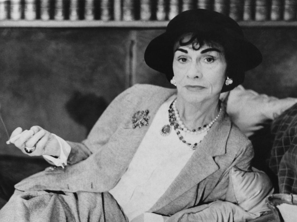 French fashion designer Coco Chanel (1883 - 1971), circa 1962. (Photo by Evening Standard/Hulton Archive/Getty Images)